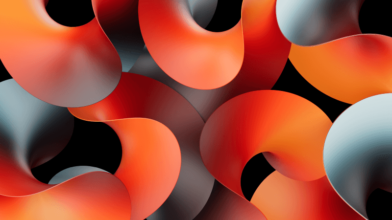 Orange abstract Abstract curves Wallpaper
