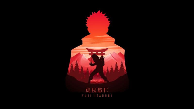 Yuji Itadori AMOLED Wallpaper