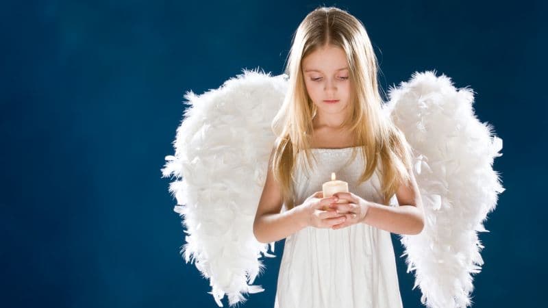 Angel wings Sad girl Wallpaper