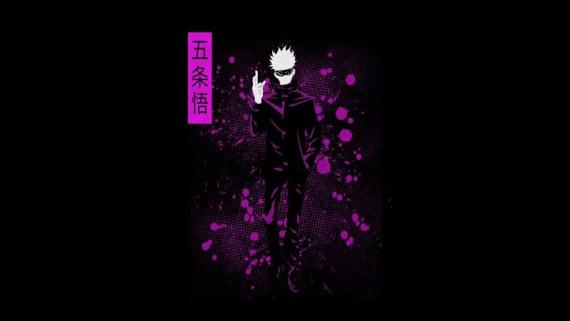 Satoru Gojo AMOLED Wallpaper