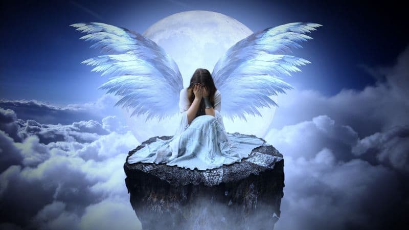 Sad girl Fairy Wallpaper
