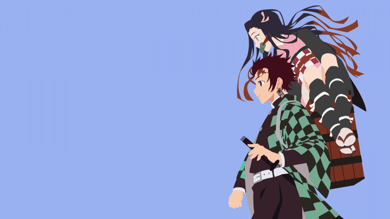 Demon Slayer: Kimetsu no Yaiba Minimalist Wallpaper