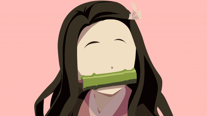 Nezuko Kamado Faceless Wallpaper