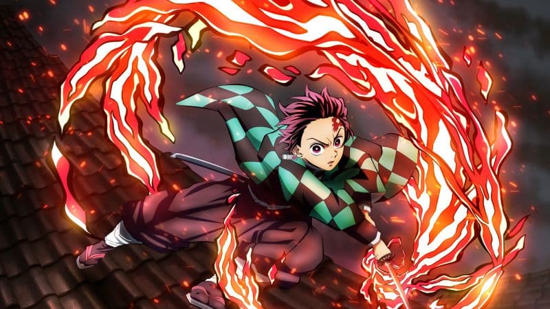 Tanjiro Kamado Hinokami Kagura Wallpaper