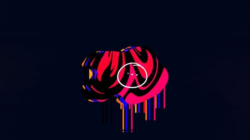 Drippy Egg Dark background Wallpaper