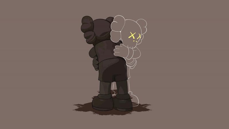 Kaws Companion Minimalist Wallpaper