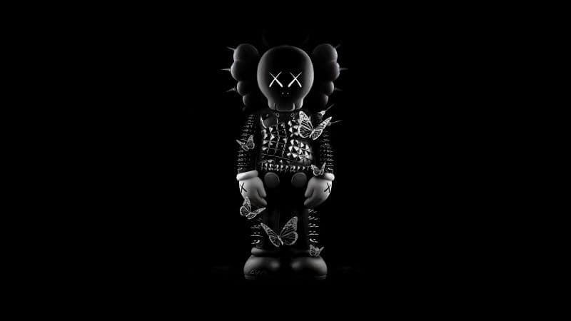 Kaws black Kaws figure Wallpaper
