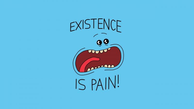 Mr. Meeseeks Existence is Pain Wallpaper