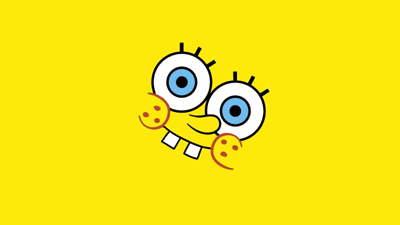 SpongeBob SquarePants Yellow background Wallpaper