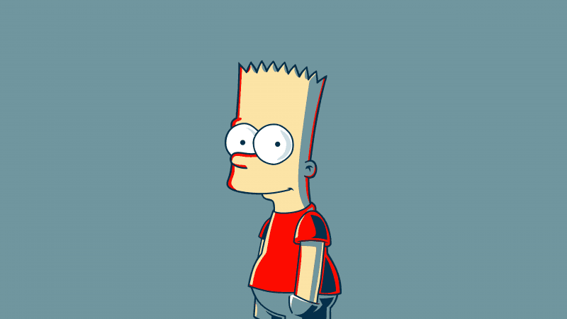 Bart Simpson Minimalist Wallpaper