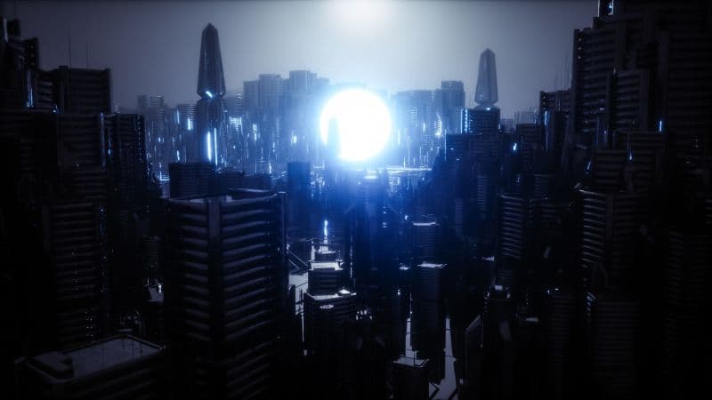 Futuristic city Energy Wallpaper