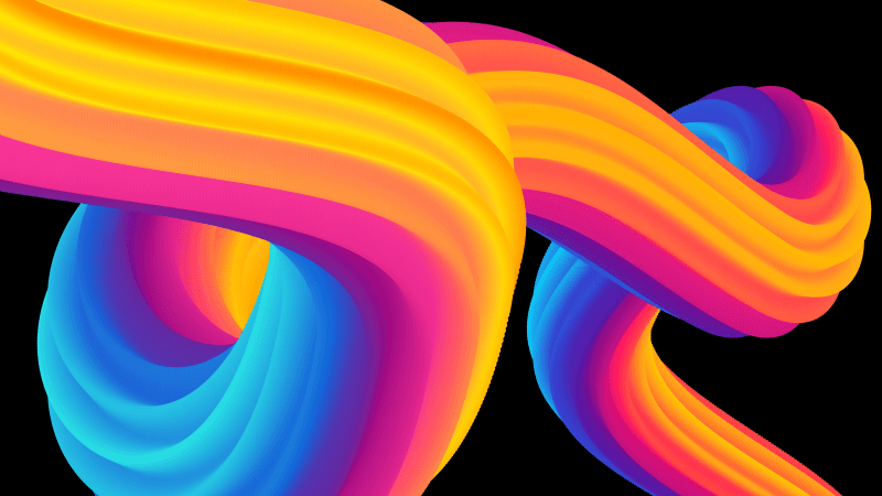 Colorful abstract Black background Wallpaper