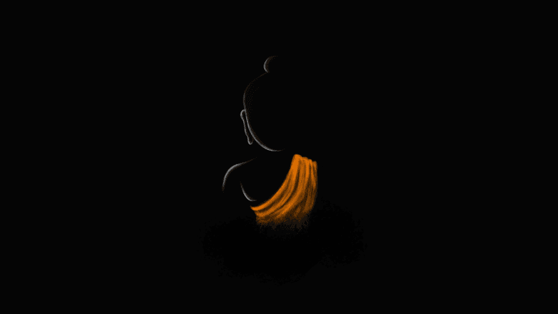 Gautama Buddha Minimalist Wallpaper