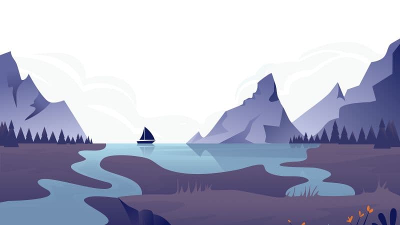 Sailing boat River Wallpaper