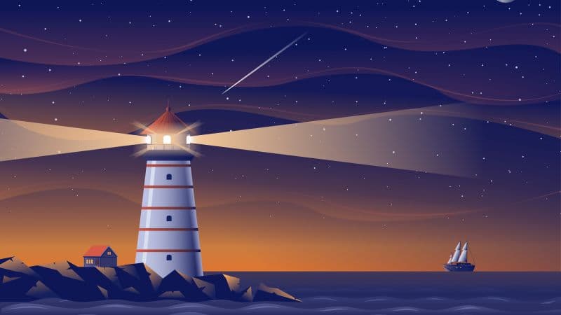 Lighthouse Night Wallpaper