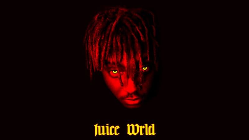 Juice Wrld Black background Wallpaper