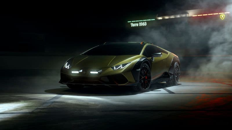 Lamborghini Huracan Sterrato Dark aesthetic Wallpaper