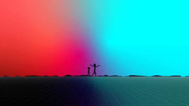 Rick and Morty Minimalist Wallpaper