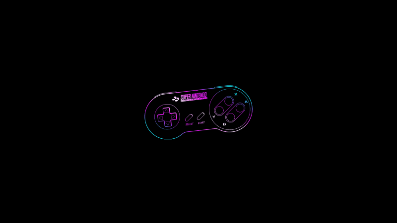 Super Nintendo Console Minimalist Wallpaper