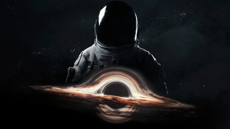 Astronaut Wormhole Wallpaper