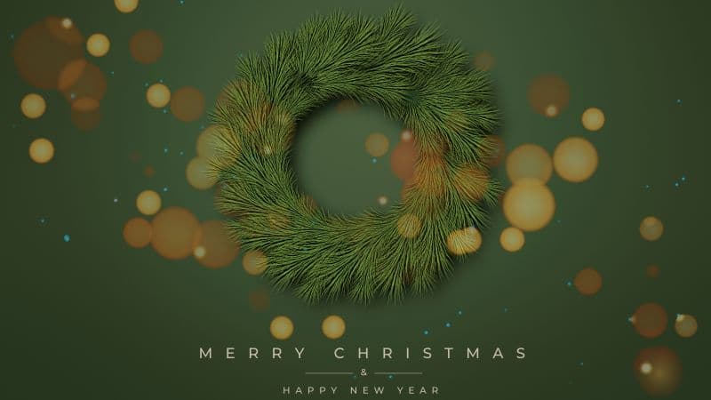 Merry Christmas Sage green Wallpaper