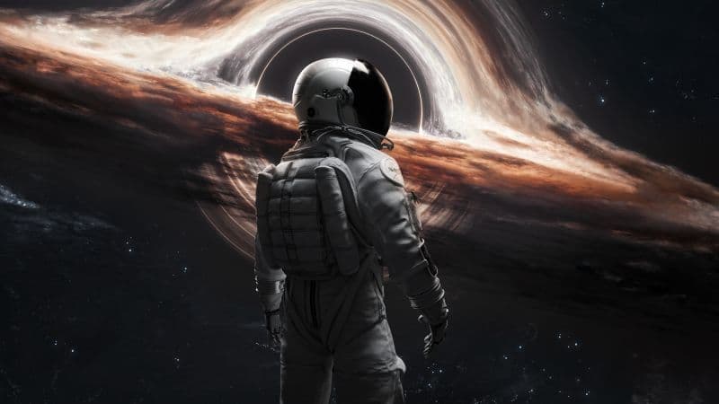 Wormhole Astronaut Wallpaper
