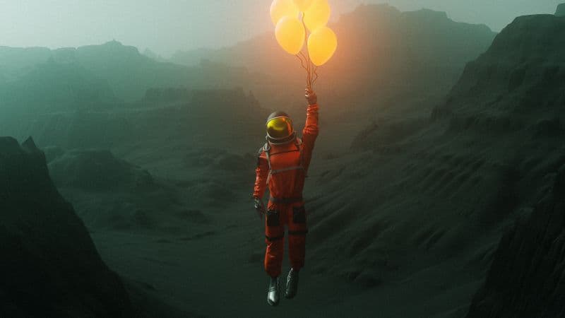 Space suit Dream Wallpaper