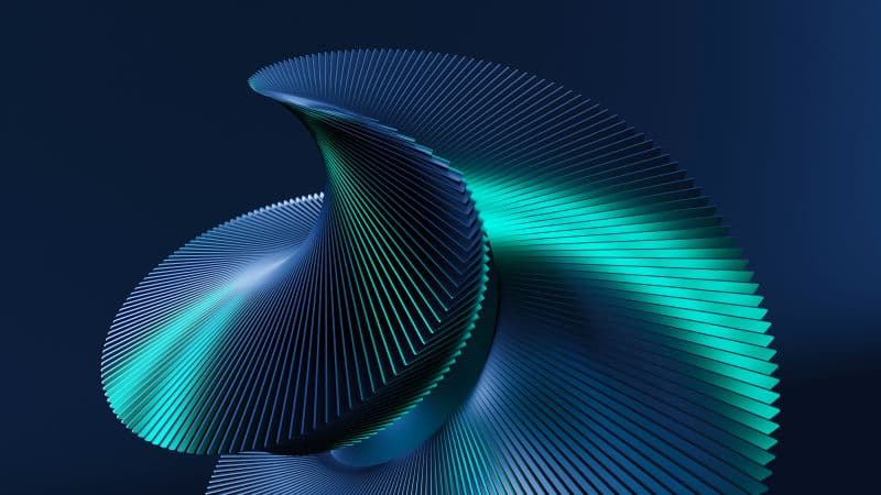 3D Render Teal abstract Wallpaper