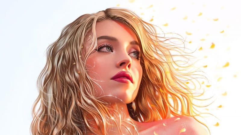 Sydney Sweeney Digital Art Wallpaper