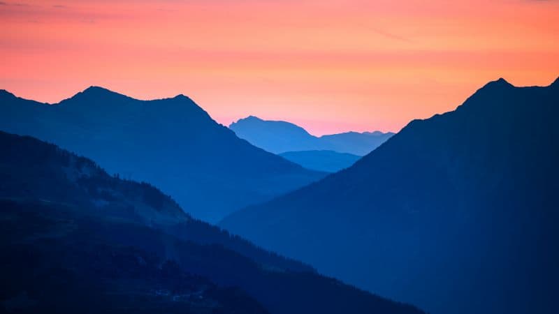Col de la Madeleine Sunset Wallpaper