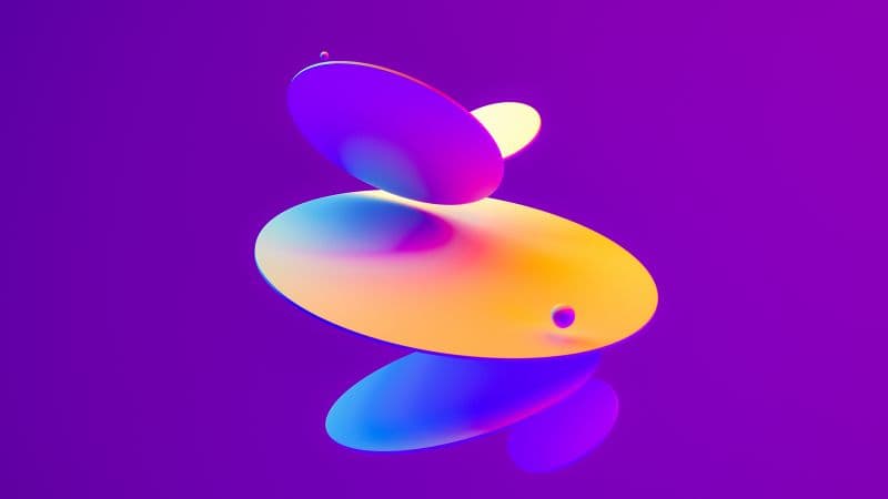 3D Render Purple background Wallpaper