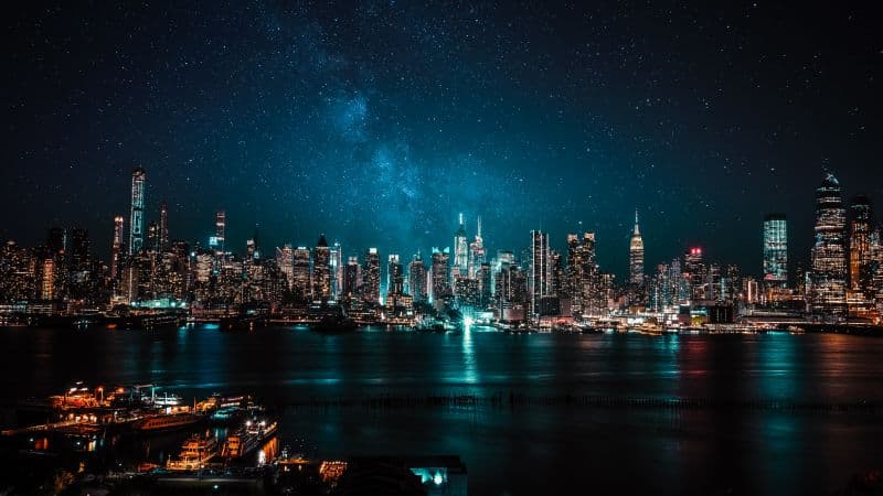 Night City City lights Wallpaper
