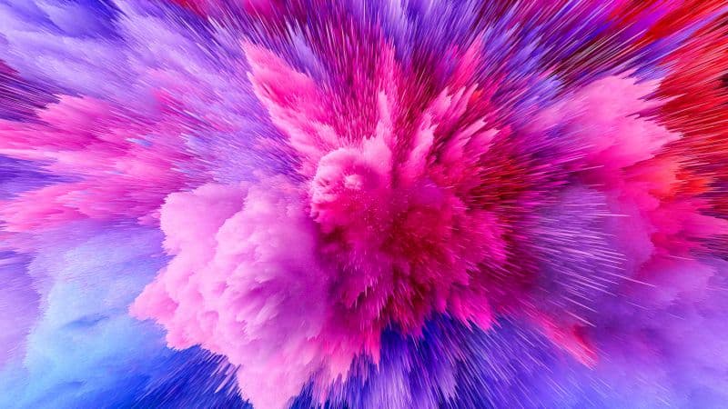 Color explosion Pink Wallpaper