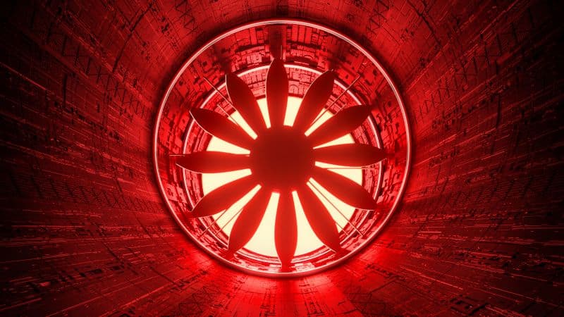 Exhaust fan Tunnel Wallpaper