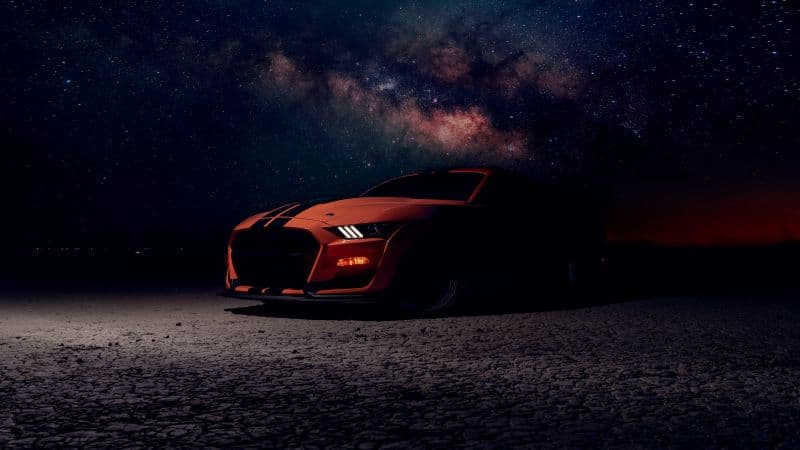 Ford Mustang Shelby GT500 Starry sky Wallpaper