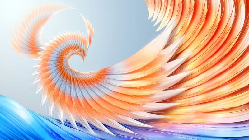 3D background Colorful abstract Wallpaper