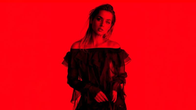 Ana de Armas Red Wallpaper