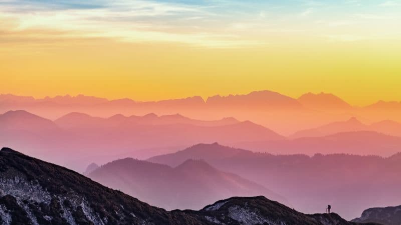 Mountains Silhouette Wallpaper