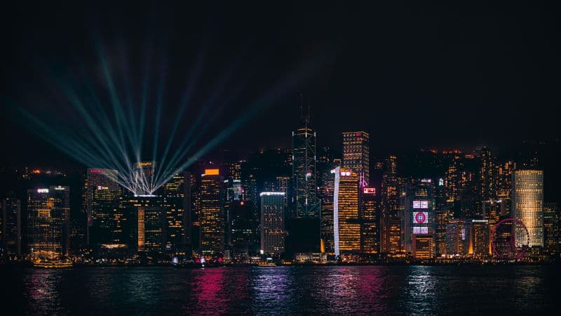 Hong Kong Night City Wallpaper