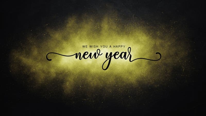 Happy New Year 5K Wallpaper
