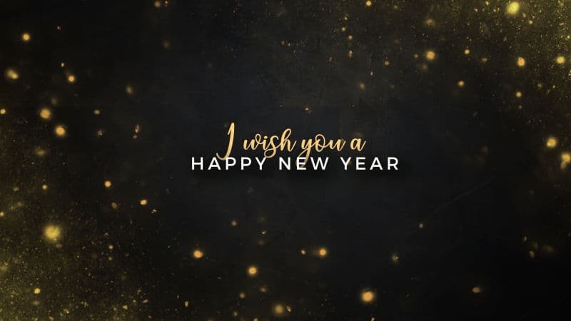 Happy New Year Dark background Wallpaper