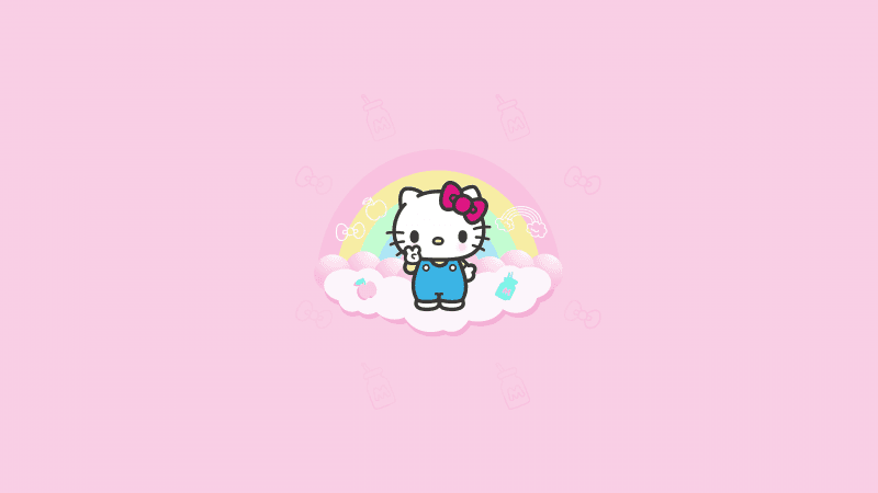 Hello Kitty Minimalist Wallpaper