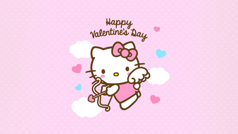 Happy Valentine's Day Hello Kitty Wallpaper