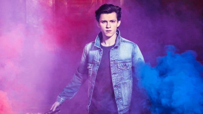 Tom Holland Colorful smoke Wallpaper