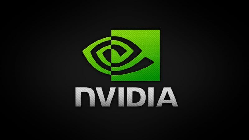 Nvidia Logo Dark background Wallpaper